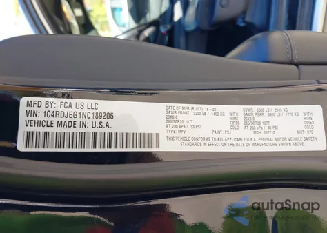 2022 Dodge Durango Citadel Awd from USA, damaged, VIN 1C4RDJEG1NC189206
